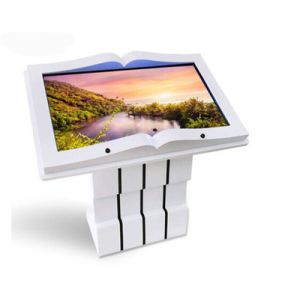 Interactive Lcd Touch Screen Kiosk , Android Wifi Library Kiosk Machine