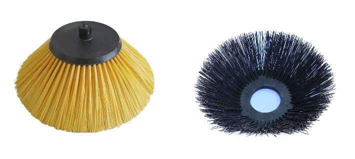445*750mm Disc Poly Bristle Road Sweeper Rotary Street Road Sweeper Brush Motor Driven Sweeper Disc Brush OEM Accepted