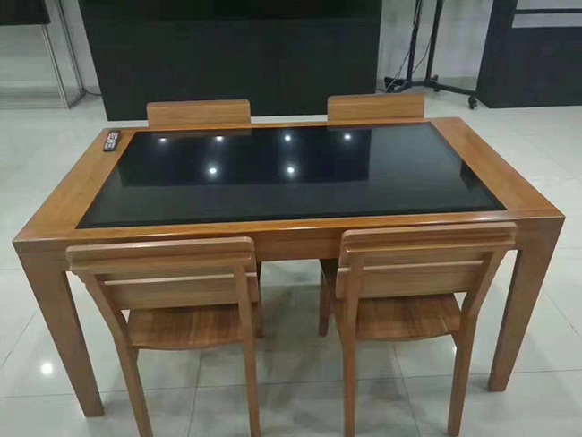 Waterproof Study Screen Coffee Table 43'' Interactive Kiosk Multi-Touch Screen Gaming Smart Coffee Table