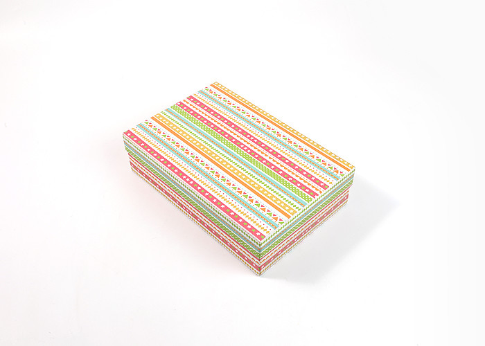 Silk Packaging Apparel Packaging Box With Lids Colorful Cardboard
