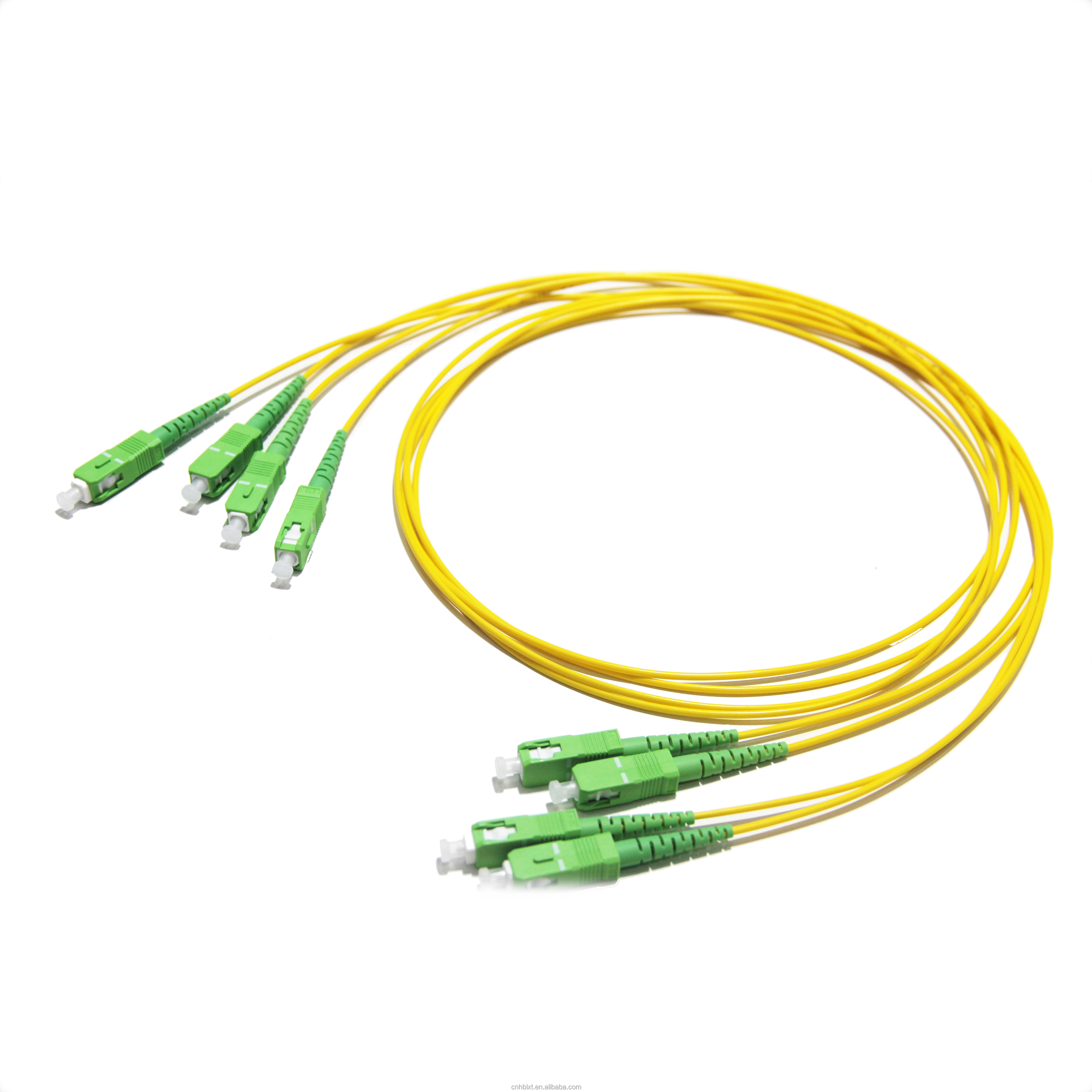 SC APC-SC APC Fiber Optic Patch Cord Single Mode Simplex 3.0mm G657A Lszh Cable