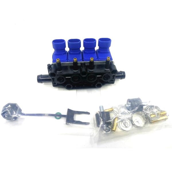 Aluminium 3Ohm CNG Fuel Injectors LPG Fuel Injectors Rail For 2 / 3 / 4 Cylinder