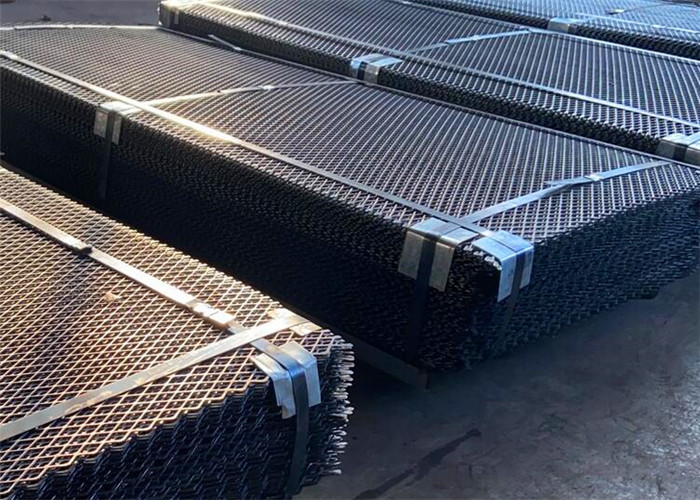 Heavy Duty Black Thickness 8.0mm Expanded Metal Wire Mesh