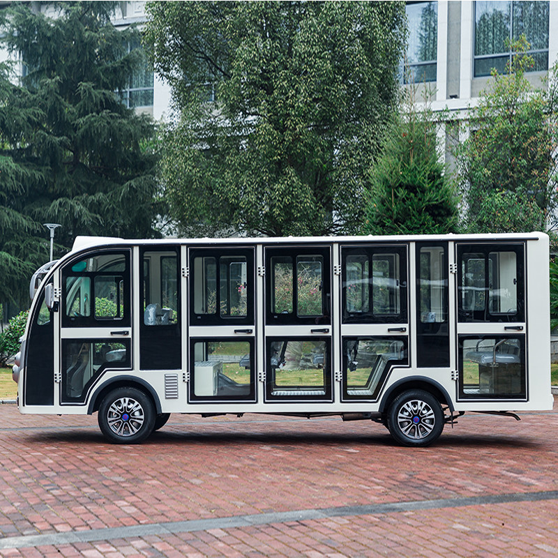 Affordable Price 72V AV Controller Electric Mini Bus Enclosed 14 Seater Electric Passenger Bus