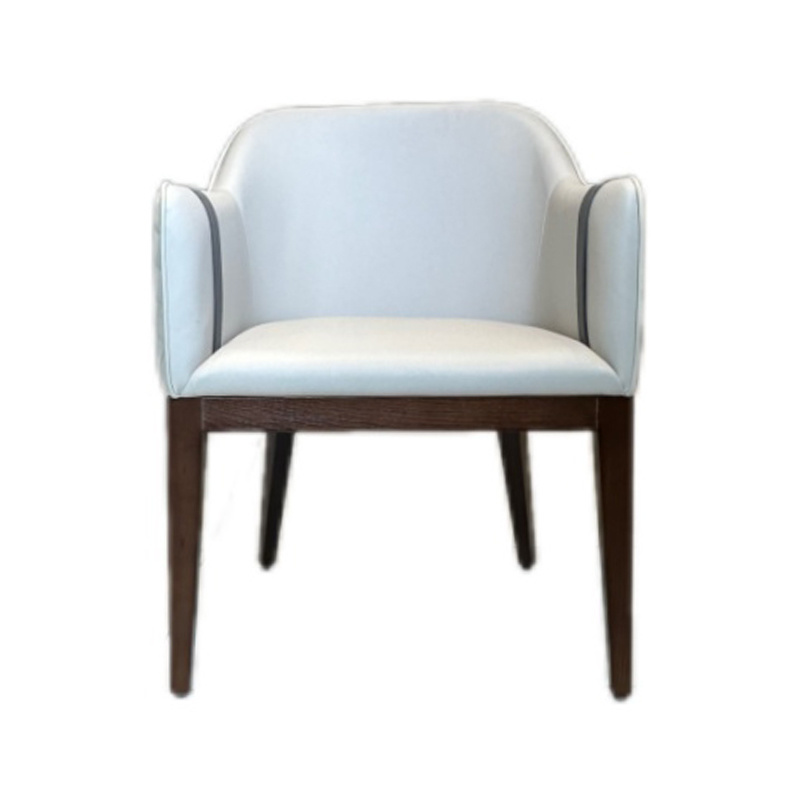 OEM Wholesale Hotel Furniture Restaurant Wood Chair with Armrest Home Dining Room