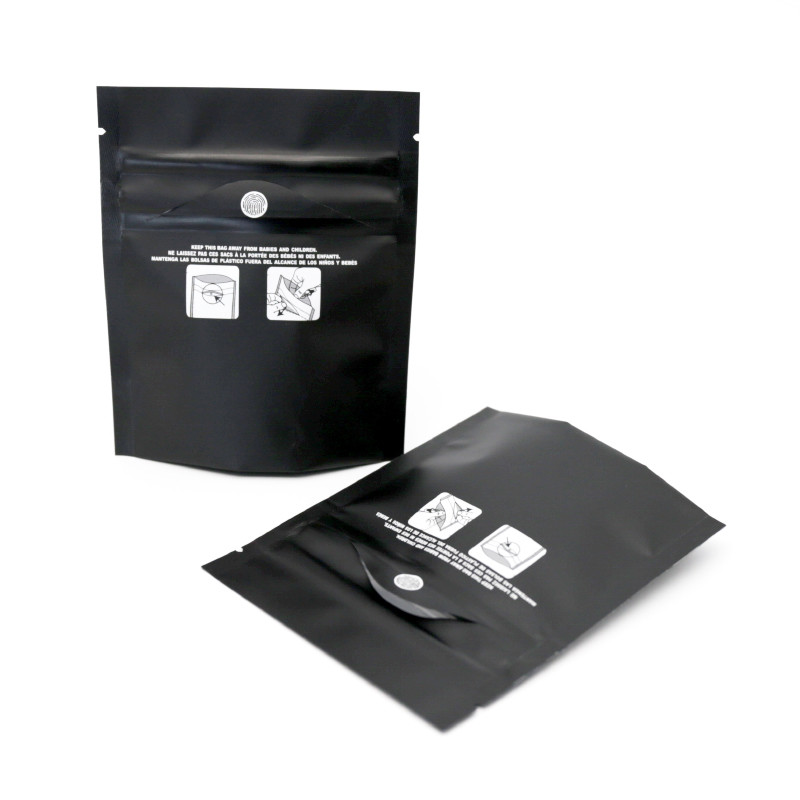Custom printed child resistant smell proof zipper weed cigar mylar safety exit bags