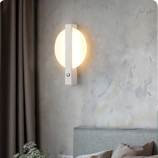 Nordic modern minimalist bedroom bedside creative aisle living room wall lights