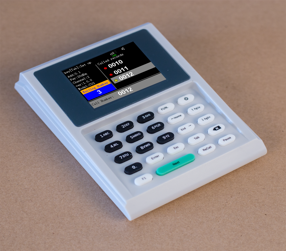 Multifunction wireless queue management ticket printer customer flow queue system