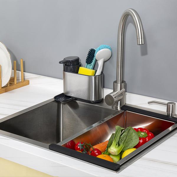 Functional Kitchen Space Selection Supported Stainless Steel Kitchen Sink