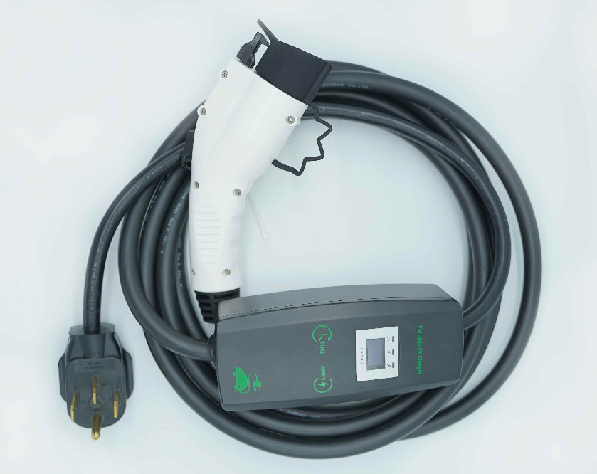 ABS PC Portable EV Charger With Over Voltage / Current / Short Circuit Protection
