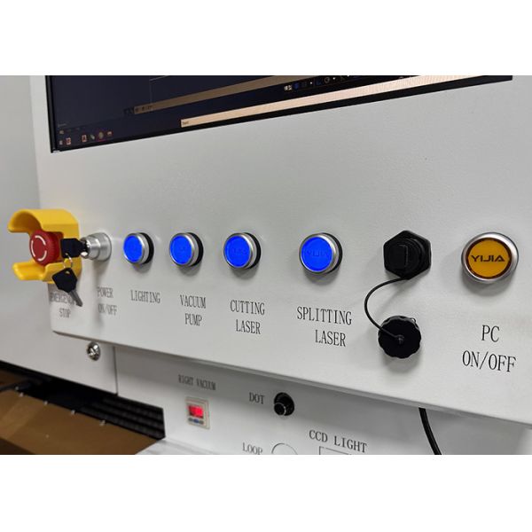 Laser Glass Cutting Machine optimized for cutting complex shapes and patterns on glass surfaces with excellent edge and repeatability To Speed 0-500mm