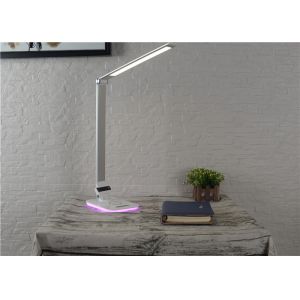 Silver Color Wireless Charger Cordless Desk Lamp With Touch Swith For Iphone X