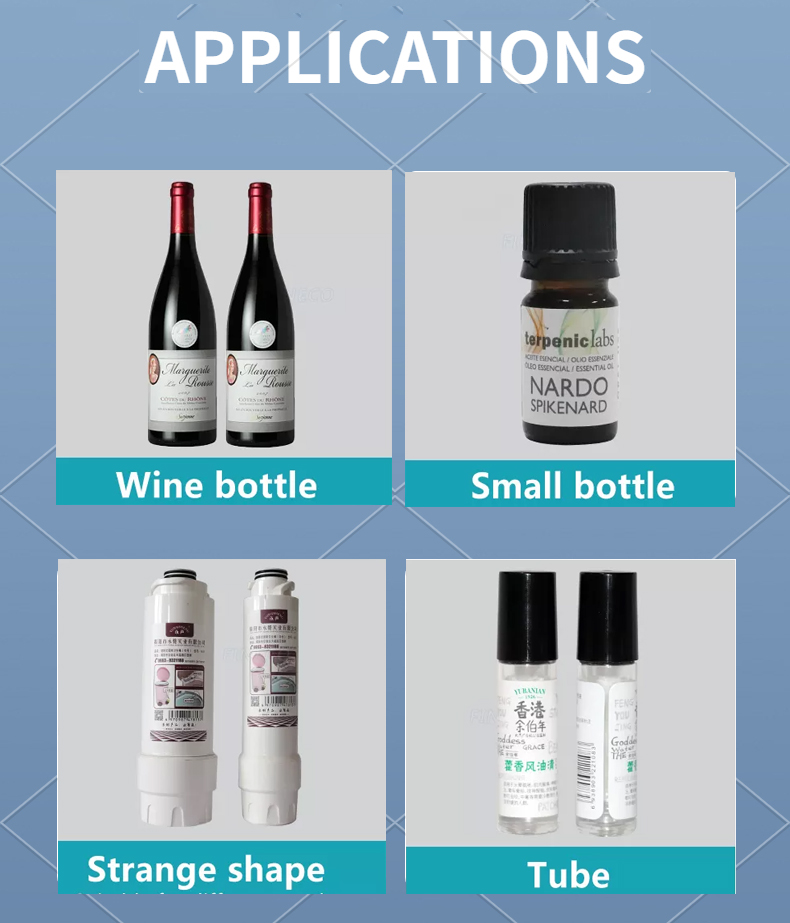 Automatic Sensor FK603 Semi-automatic Labeling Machine For Cylindrical Round Bottles 20-290mm