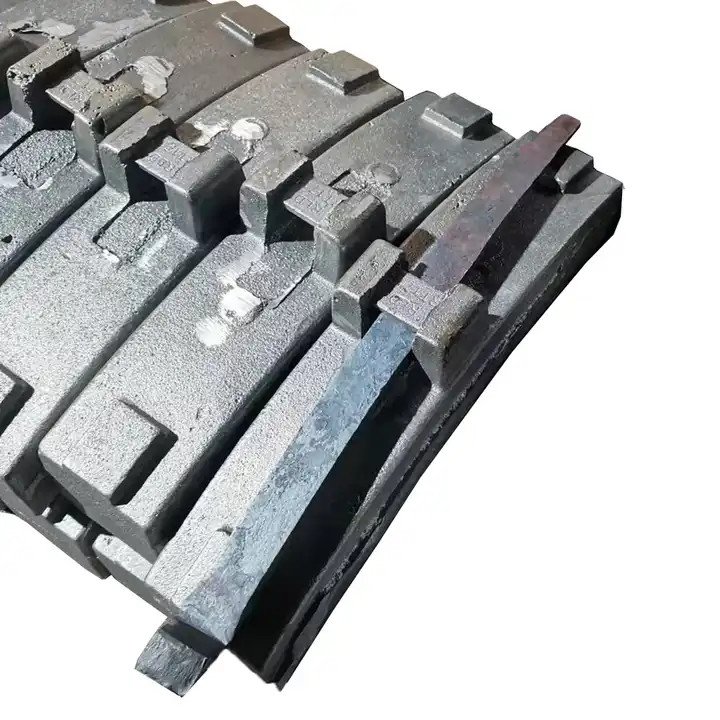 Railway Locomotive Spare Part Train Brake Key High Phosphorus Cast Iron Brake Shoes