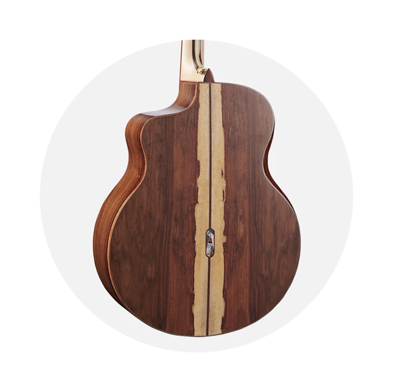 Custom Extrema Poison Folk Acoustic Guitar Solid Spruce Santos Rosewood Body Arm Rest GJ Cutaway