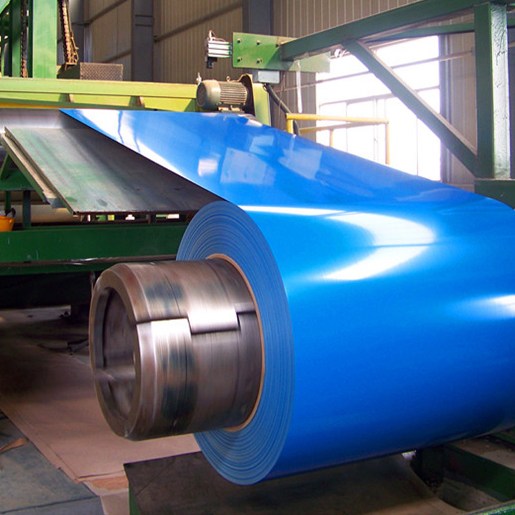 4mm - 300mm Prepainted Galvanized Steel Coils Hot Dip Blue SGS CE BV