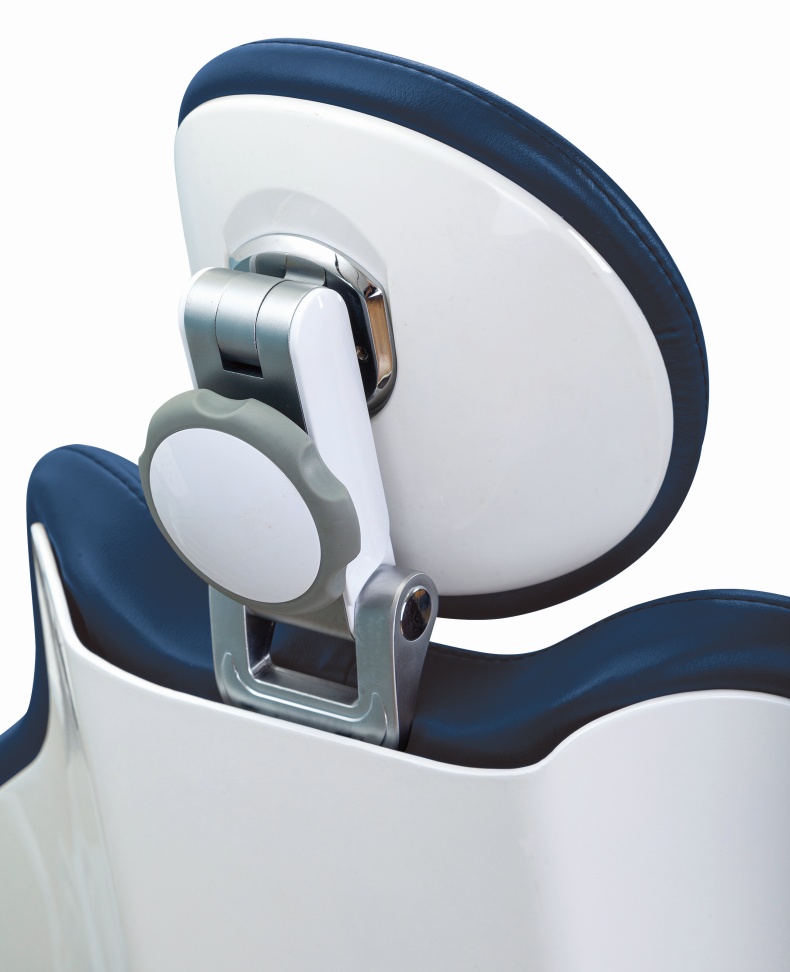 Grey Color Dental Treatment Chair Unit Mobile Instrument Tray Design Dental Chair With Memories