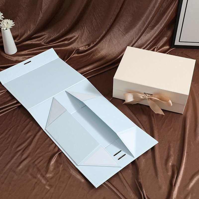 Wholesale Custom Folding Foldable Magnet Packaging Cardboard Box Rigid Gift Magnetic Packing Boxes for Human Hair Extension Wig Accessories