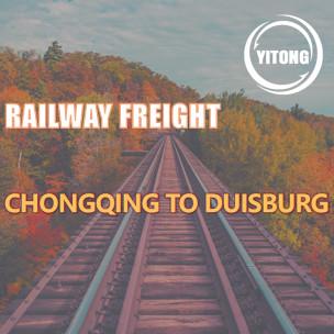 NVOCC International Rail Freight Logistics From Chongqing China To Duisburg