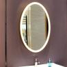 Buy cheap Modern Luxury Home Decor Metal Framed Mirrors Living Room Oval Wall Gold Mirror from wholesalers
