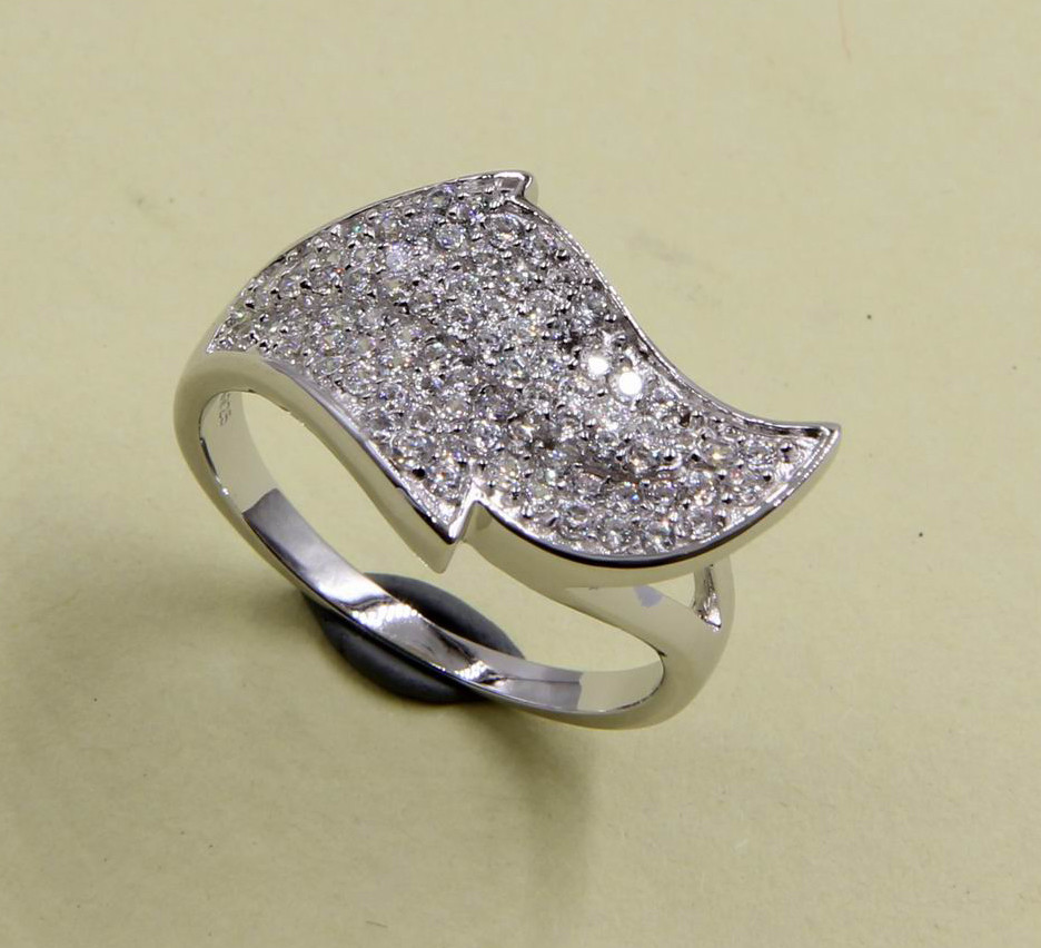 Sterling Silver CZ Rings With Radiant Elegance Chunky Sterling Silver Rings Sterling Silver Stackable Rings