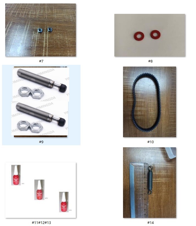 PN: 704285/704333 500H Maintenance Kits Parts #9 For Garment Auto Cutter Machine MX9 IX6