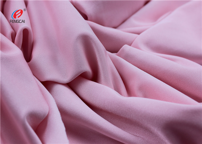 Dry Fit Solid Color Nylon Lycra Spandex Fabric , Lycra Swimwear Fabric