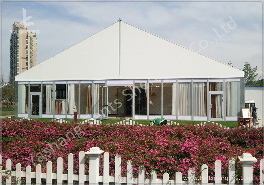Outdoor Transparent PVC Cover Luxury Wedding Tents Wind Resistant