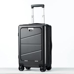 Abrasion-Resistant Multi-Functional Luggage with Soft Handle Combination Lock