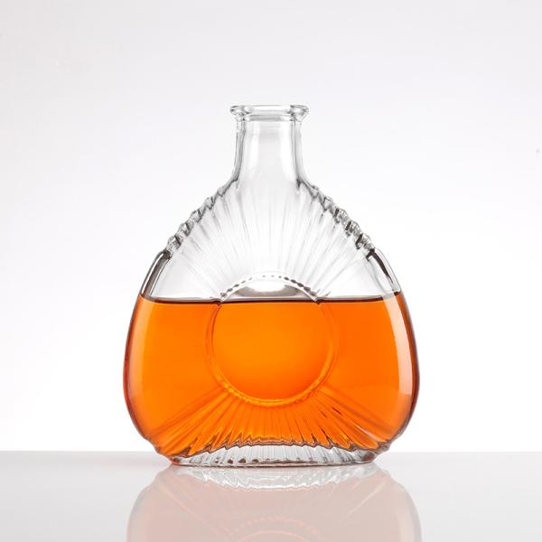 Super Flint Glass Bottle for Vodka Brandy Whisky Rum Hot Stamping Transparent