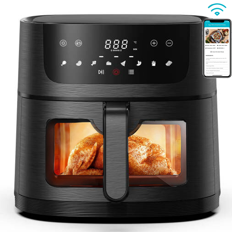 Digital Smart Custom Oil Free Deep Fryer With Wifi Function Tuya App Control