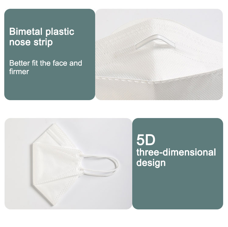 4 Layer fish Shape Face Mask Particulate Respirators Custom Logo