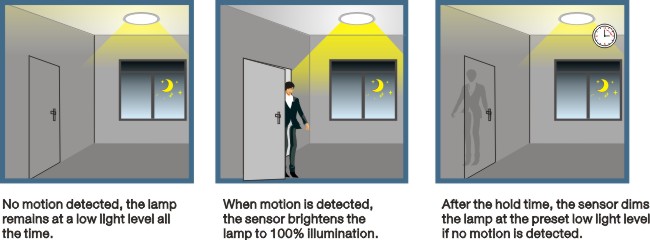 1 - 10v Microwave Motion Long Range Motion Sensor 16m For Daylight