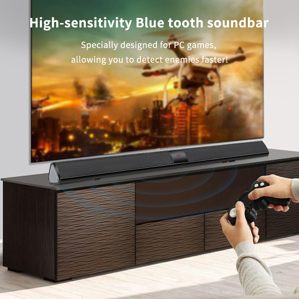 Sports Sound Modes Smart Home Soundbar With Radio Built In Distortion Free