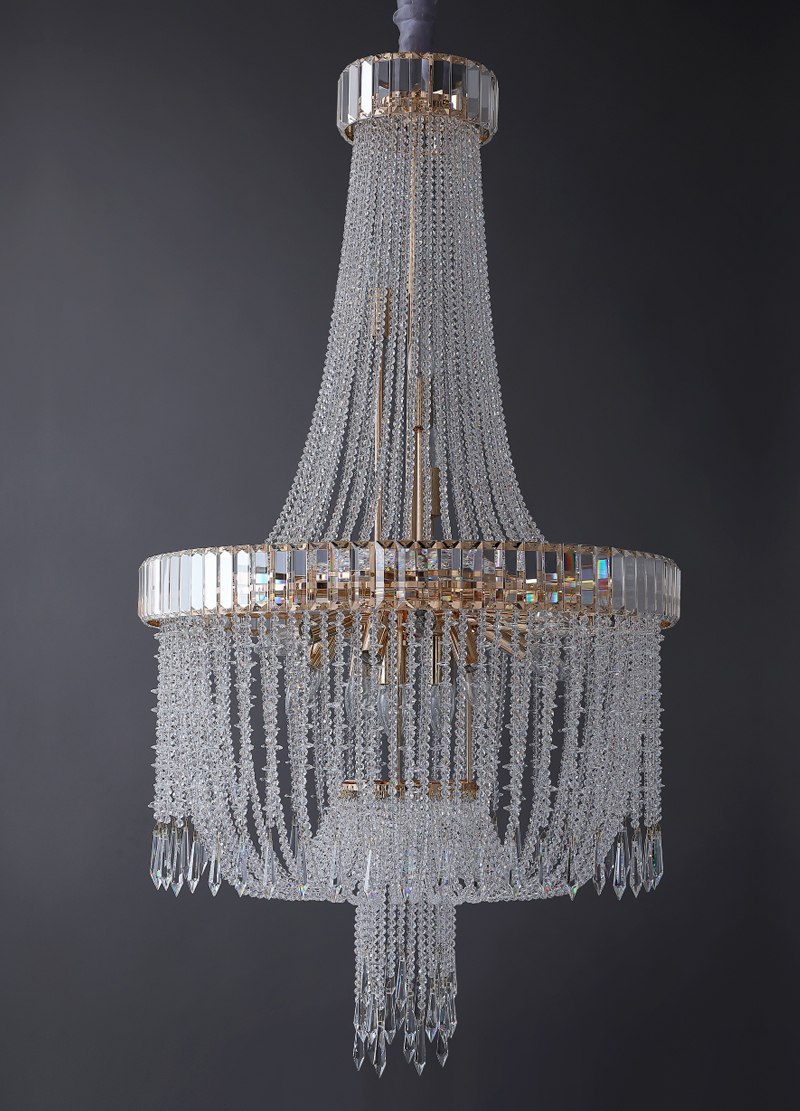 Led Crystal Chandelier Modern Living Room Hanging Lamp Luxury french empire crystal chandelier(WH-CY-245)