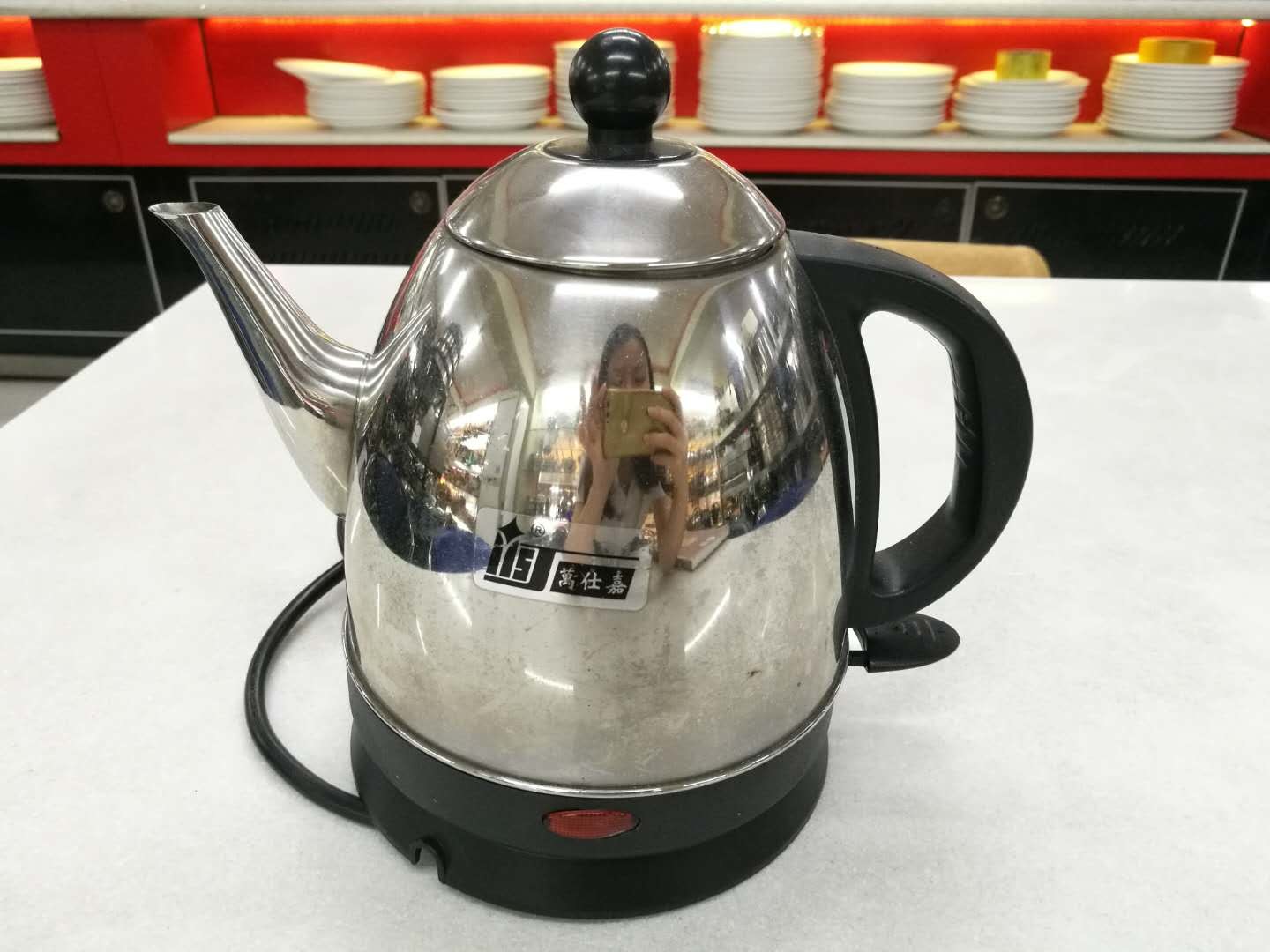 1.5 Liter SS304 Austenitic Stainless Steel Electric Kettle 1500W Room Service Equipments ,