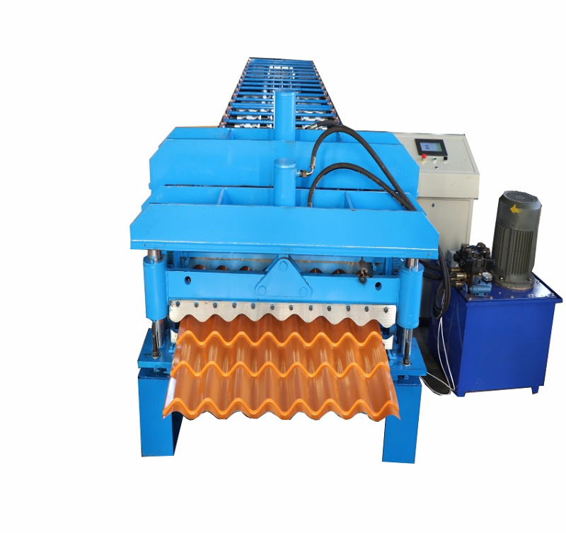Colored Steel Glazed Tile Roll Forming Machine