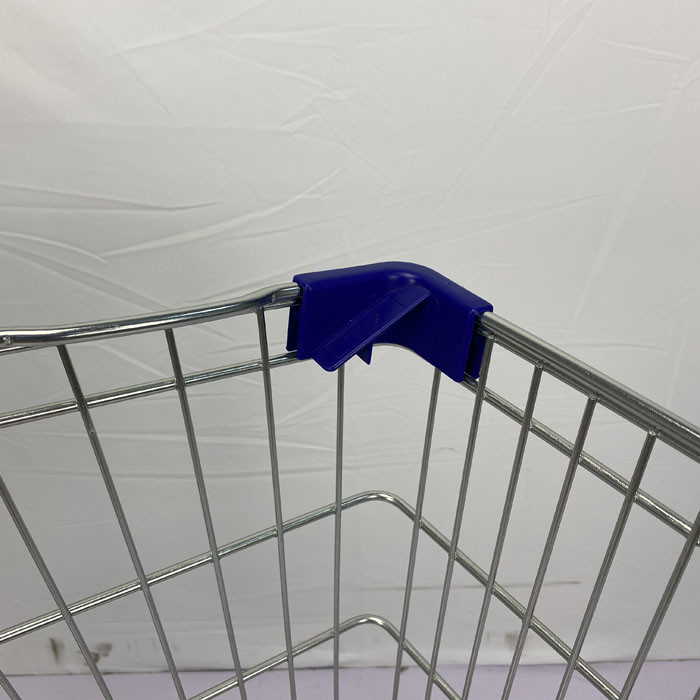 Octagonal Foot Steel Metal Shopping Trolley Cart Customized European Style