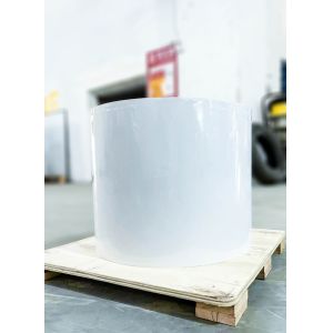 China Scratch Resistant White Rolls Self Adhesive Labels 50u Surface Thickness on sale