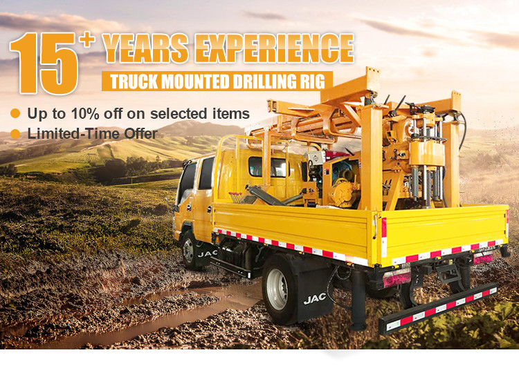 100m 200m Deep Truck Mounted Water Well Drilling Rig High Performance