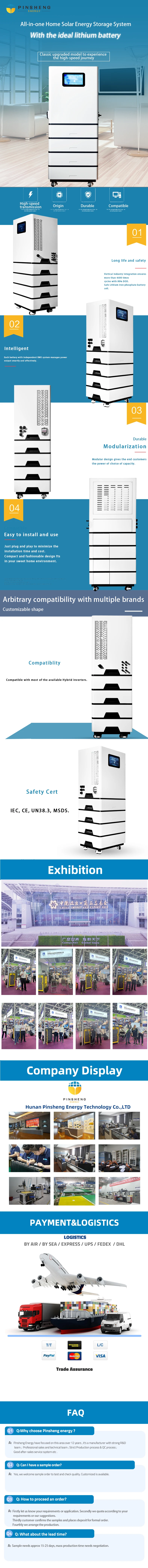 Home Solar Power Single Phase Three Phase All In One Energy Storage Lithium Ion Batteries