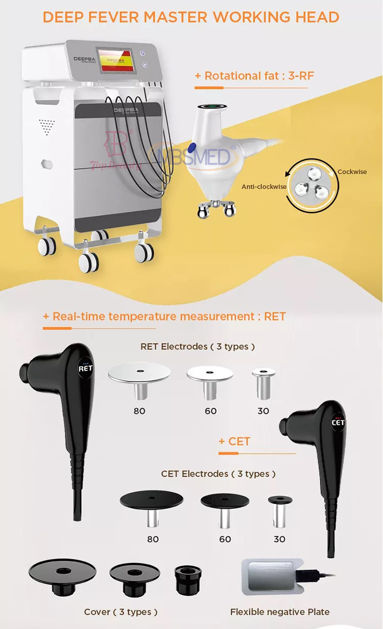 448k Tecar Therapy Machine For Pain Relief Physical Device Treat Sport Injury