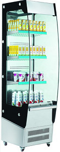 Beverage Display Mini Multideck Open Chiller For Shop Fan Cooling Type
