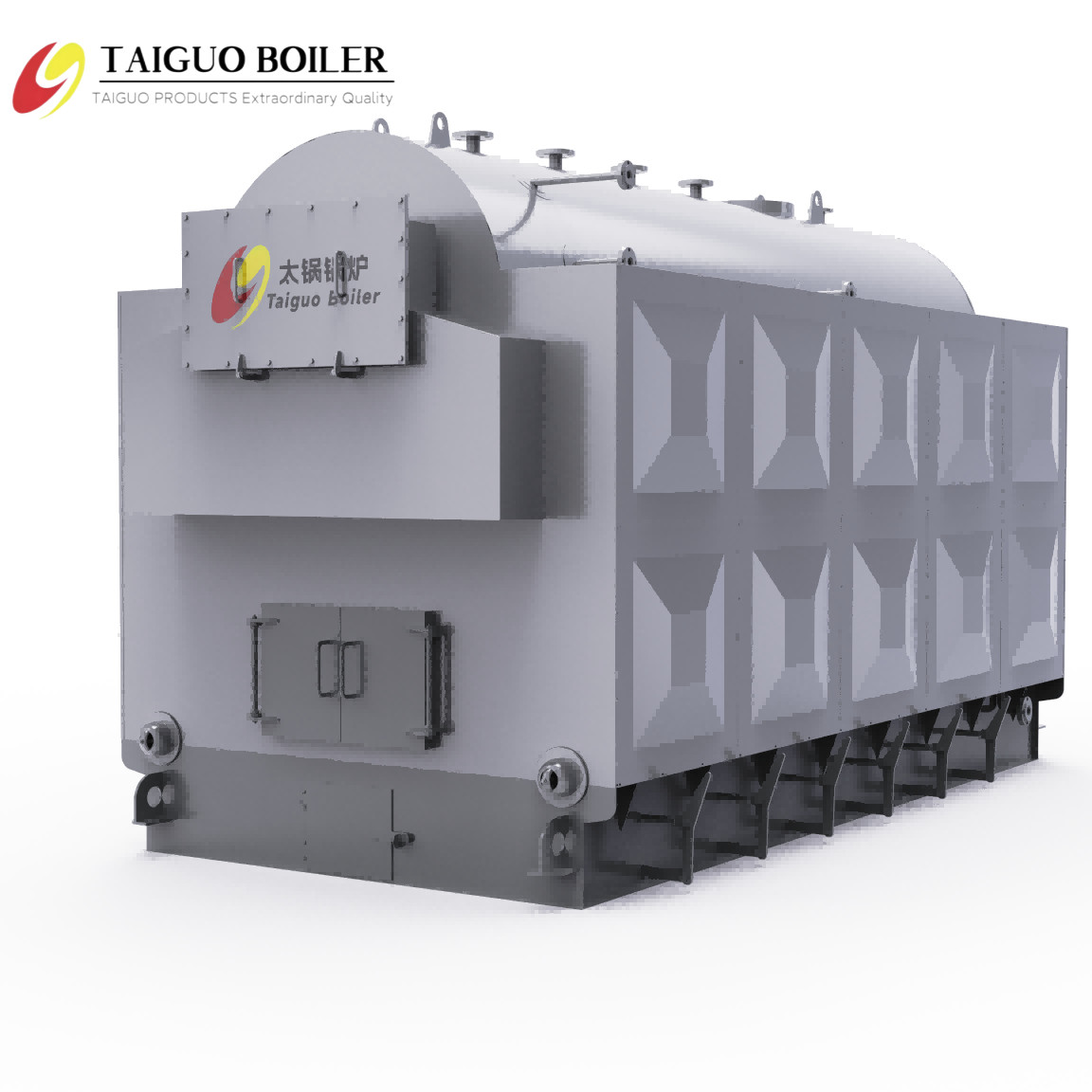 Biomass Commercial Steam Boiler horizontal Structural Low Operating