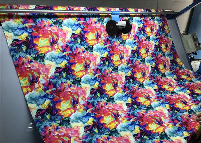 Brief Printed 132cm Yoga Wear Fabric Chlorine Resistance 4 Way Stretch Cycling Wear