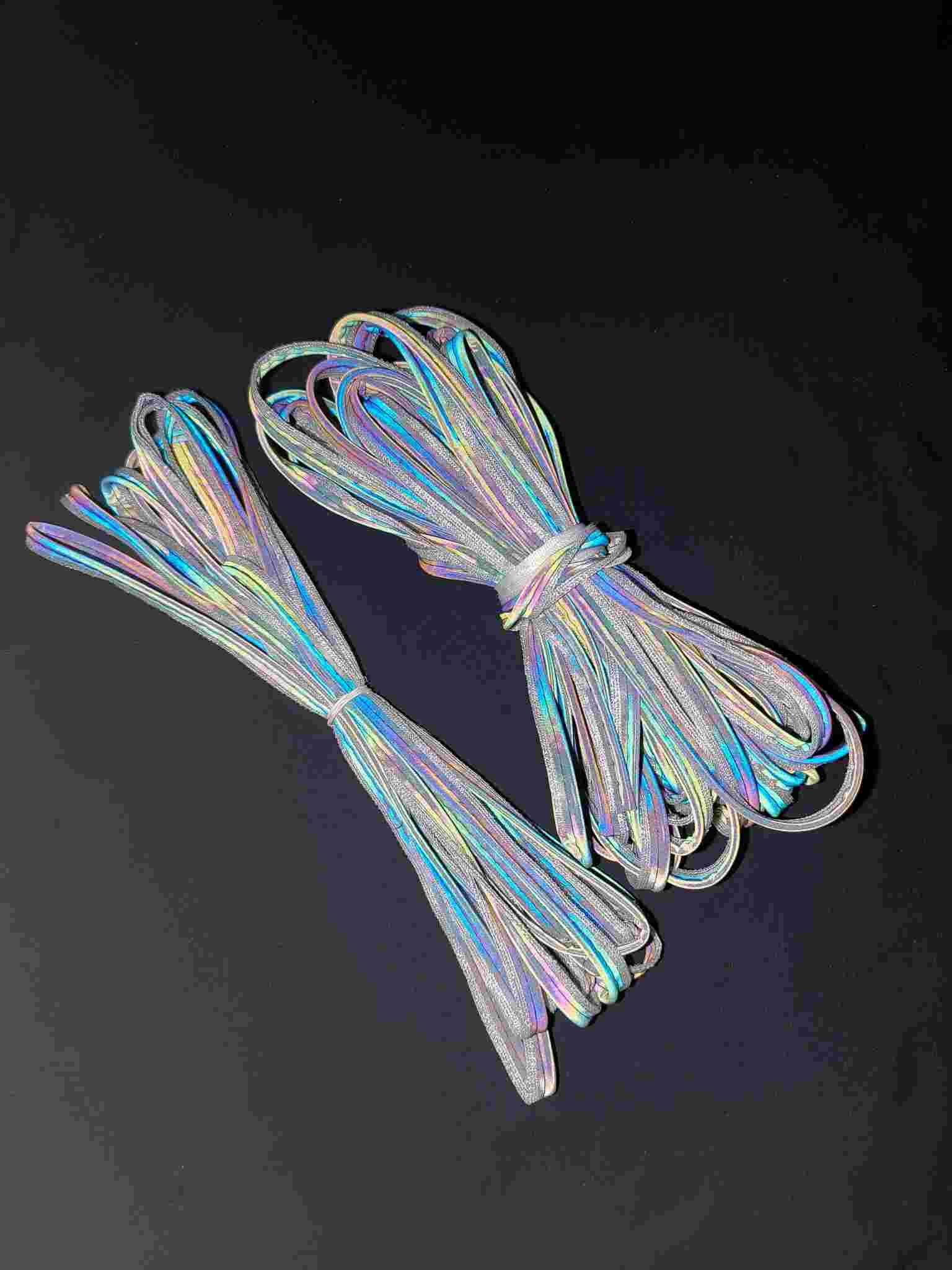 Polyester TC Elastic Reflective Piping For Sewing On Clothes Reflective Backpack Edging