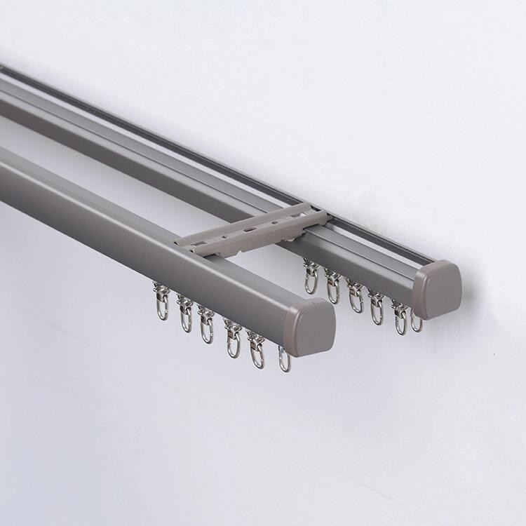 Office Ceiling Mounted Multifunction Curved Curtain Rail Tracks