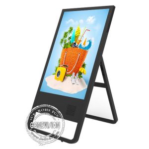 Mercedes Remote Control Digital Signage 43 Inch Black Color PC System With Floor