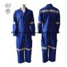 Buy cheap Blue 100% Cotton Twill Flame Resistant Reflective Durable Coverall 320gsm For from wholesalers