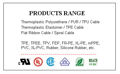 30V Hydrolysis Resistant TPU Cable UL21292, UL21317, UL21686, UL21687